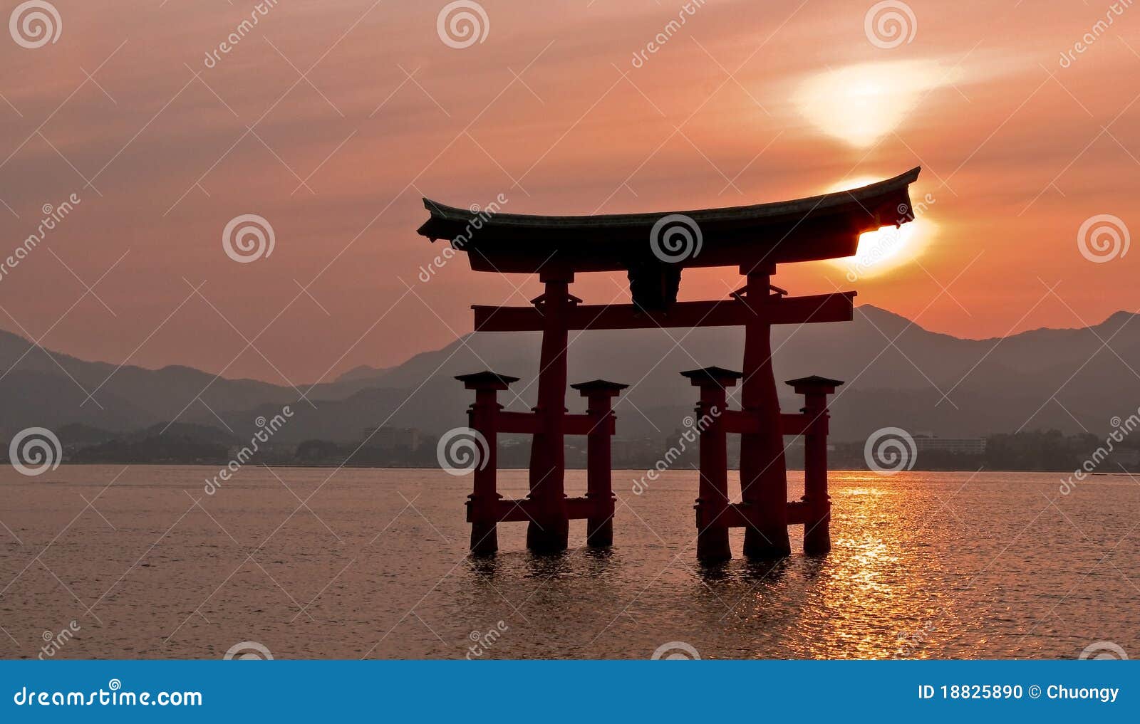 torii gate, miyajima, japan