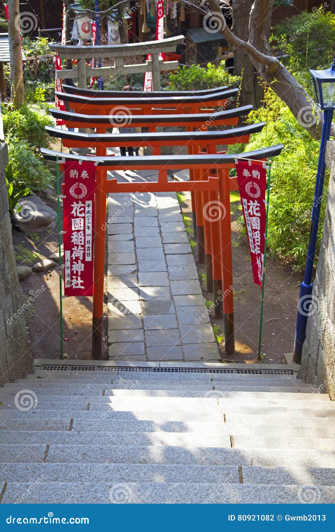 TORII GATES at UENO TEMPLE, TOKYO Editorial Photography Image of