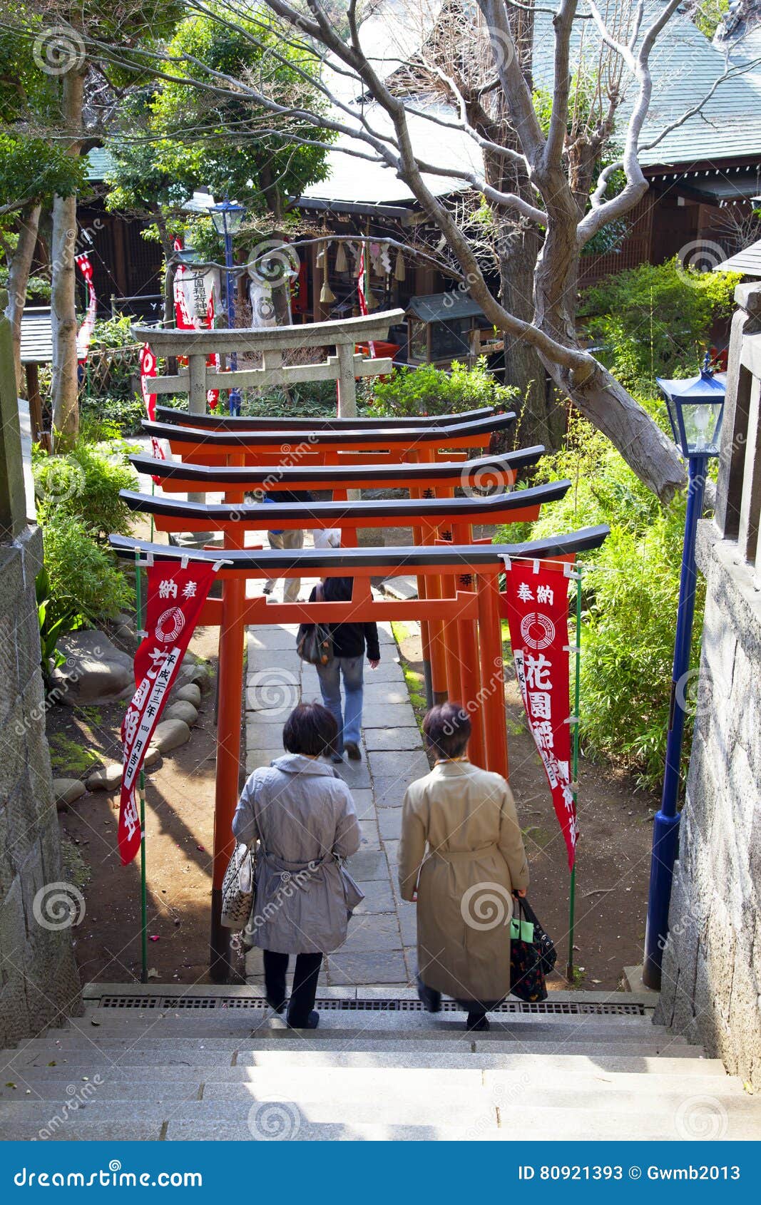 TORII GATES at UENO TEMPLE, TOKYO Editorial Stock Photo Image of