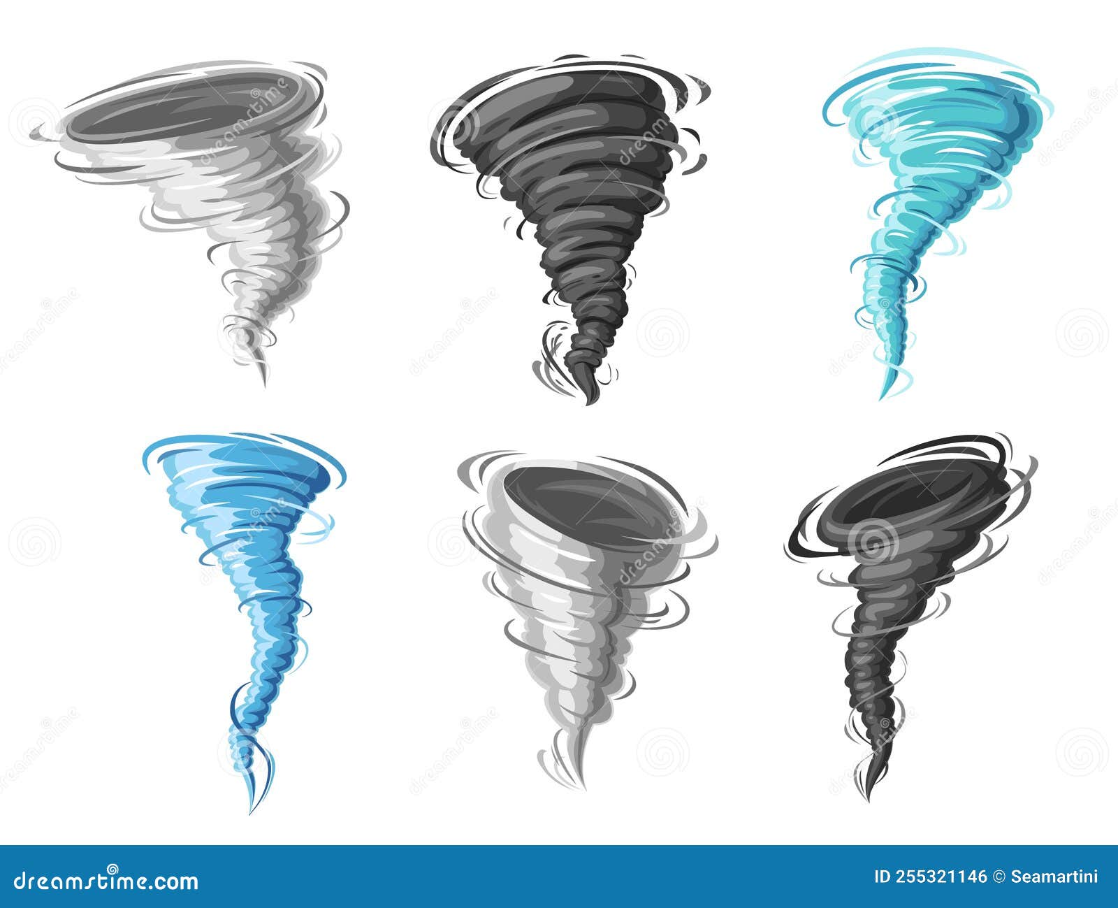 Tormentas De Tornado De Dibujos Animados Huracanes O Ciclones Ilustración  del Vector - Ilustración de ciclo, embudo: 255321146