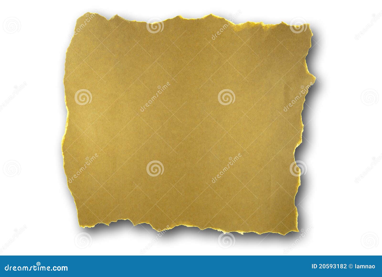 Torn brown paper stock photo. Image of space, torn, ripped - 20593182