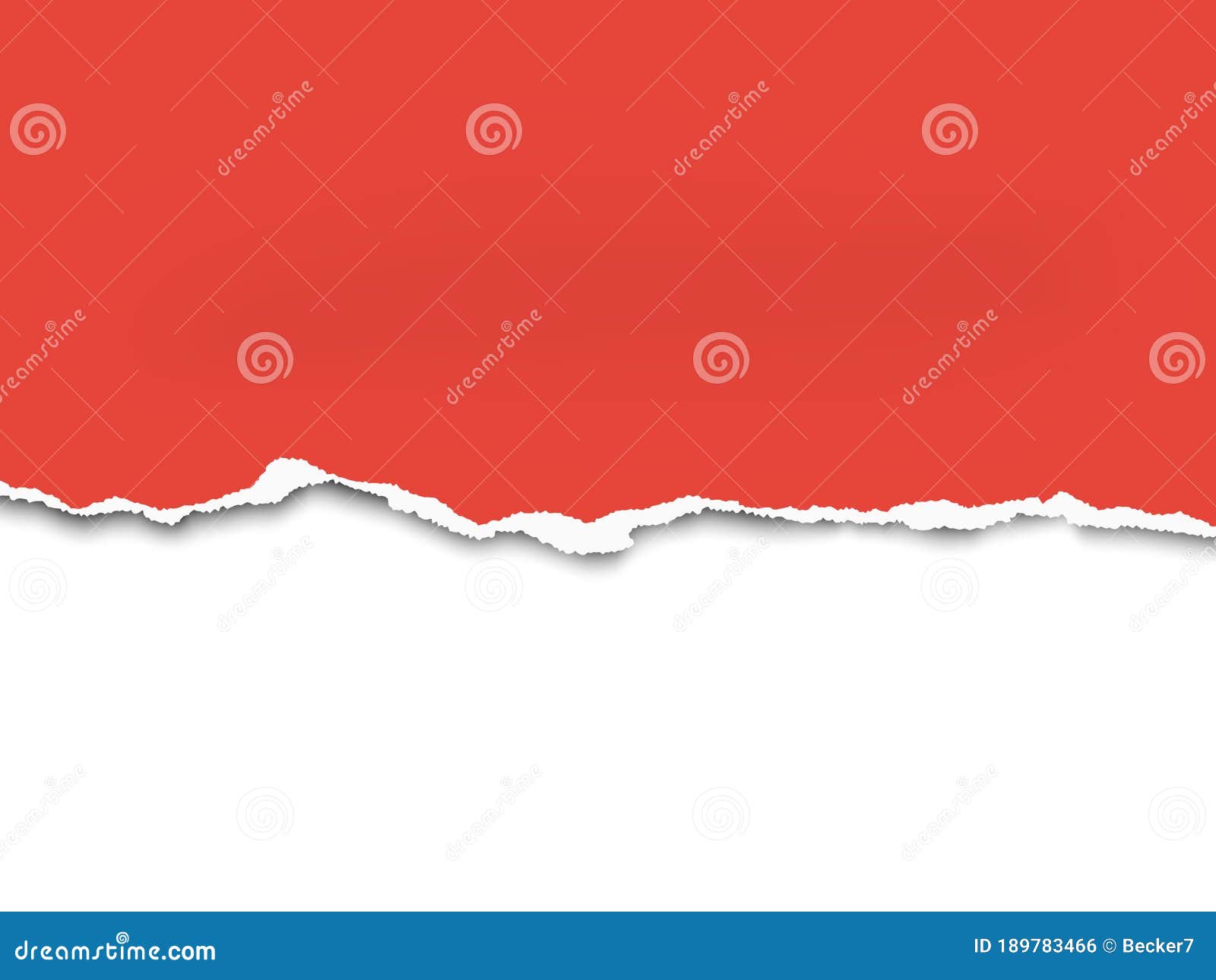 Torn a Half Sheet of Red Paper from the Bottom. Vector Template Paper  Design Stock Vector - Illustration of abstract, sheet: 189783466