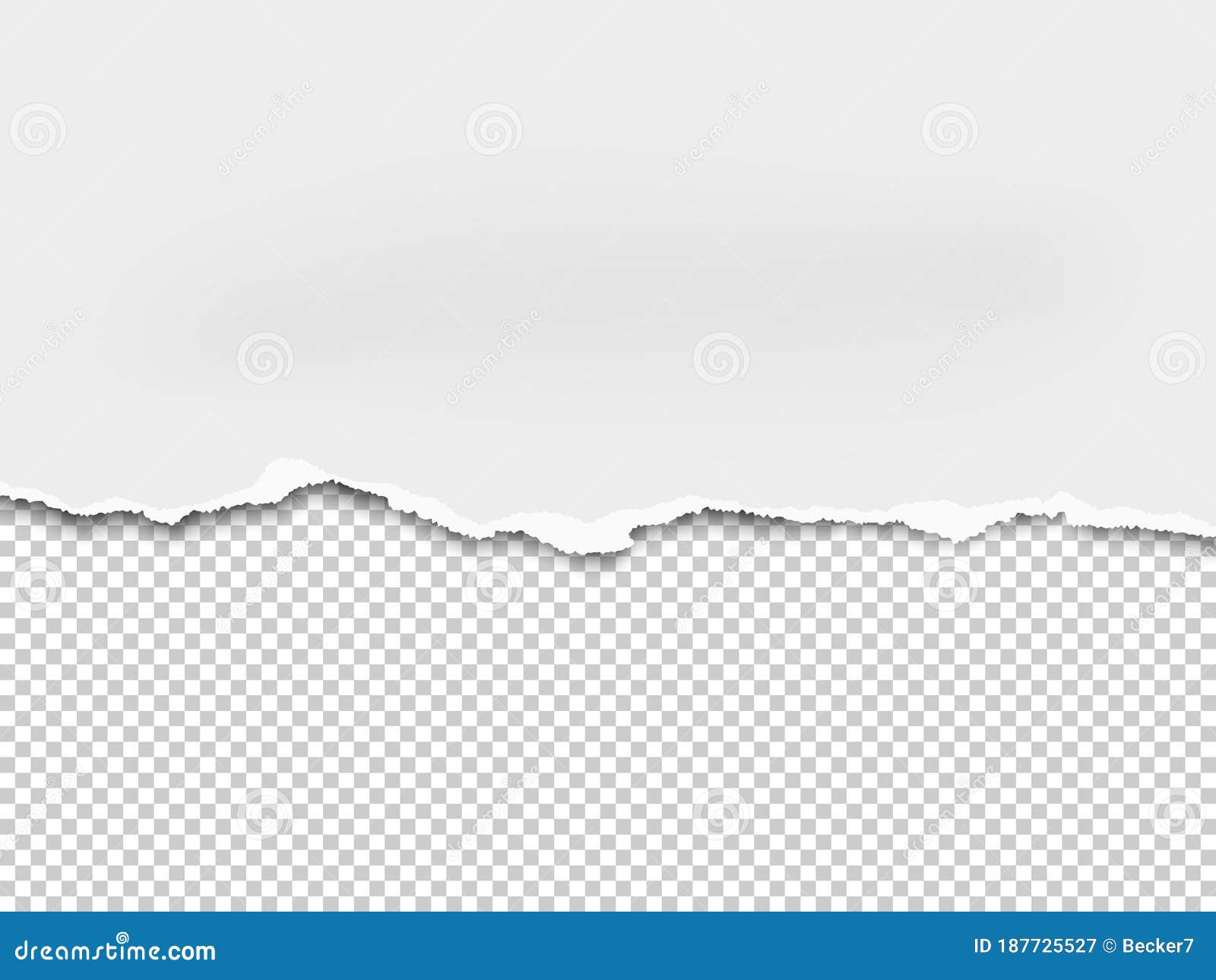 Torn a Half Sheet of White Paper from the Bottom Placed on Transparent  Background. Vector Template Paper Design Stock Vector - Illustration of  page, empty: 187725527