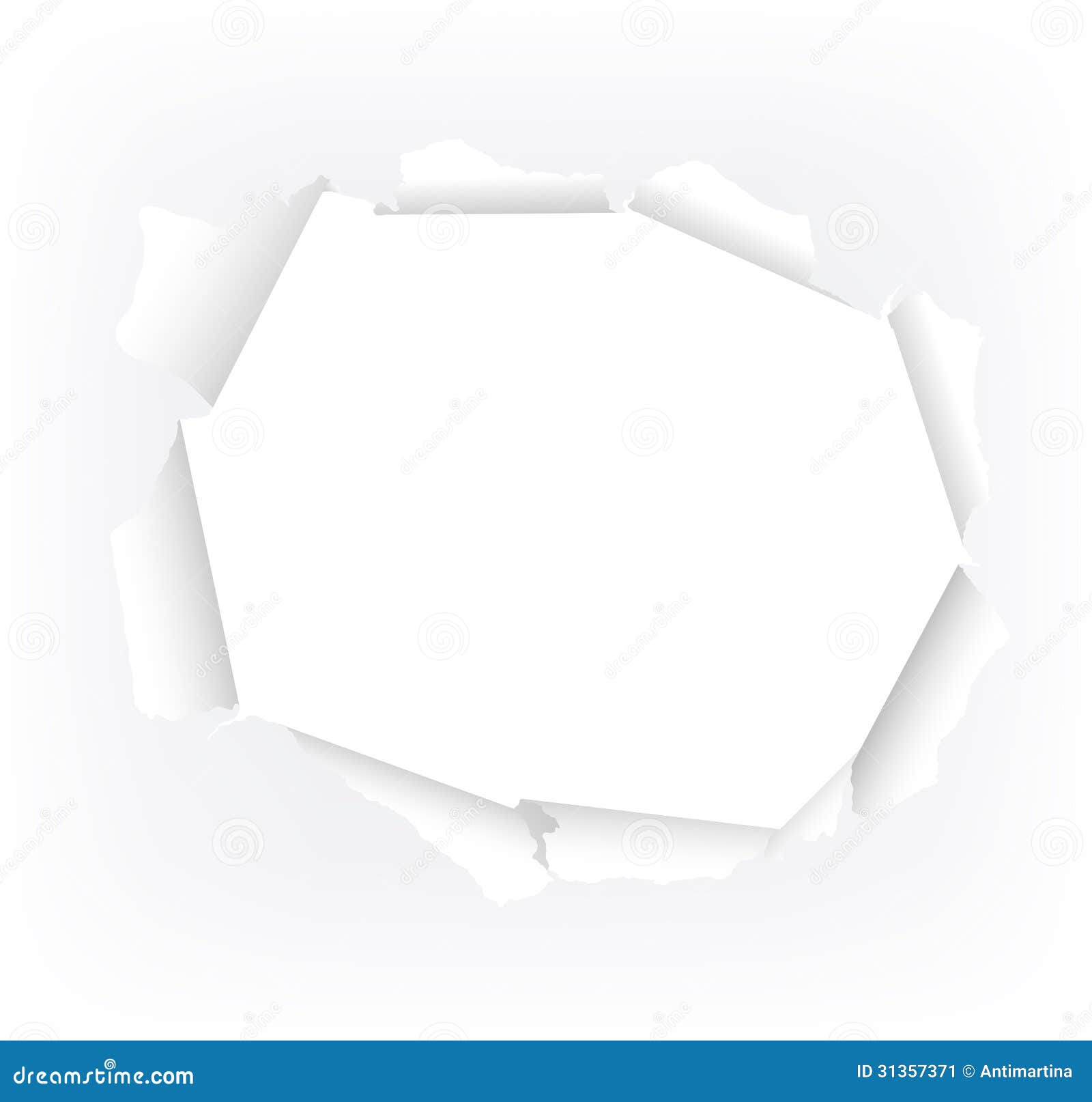 Torn paper hole stock vector. Illustration of design 31357371