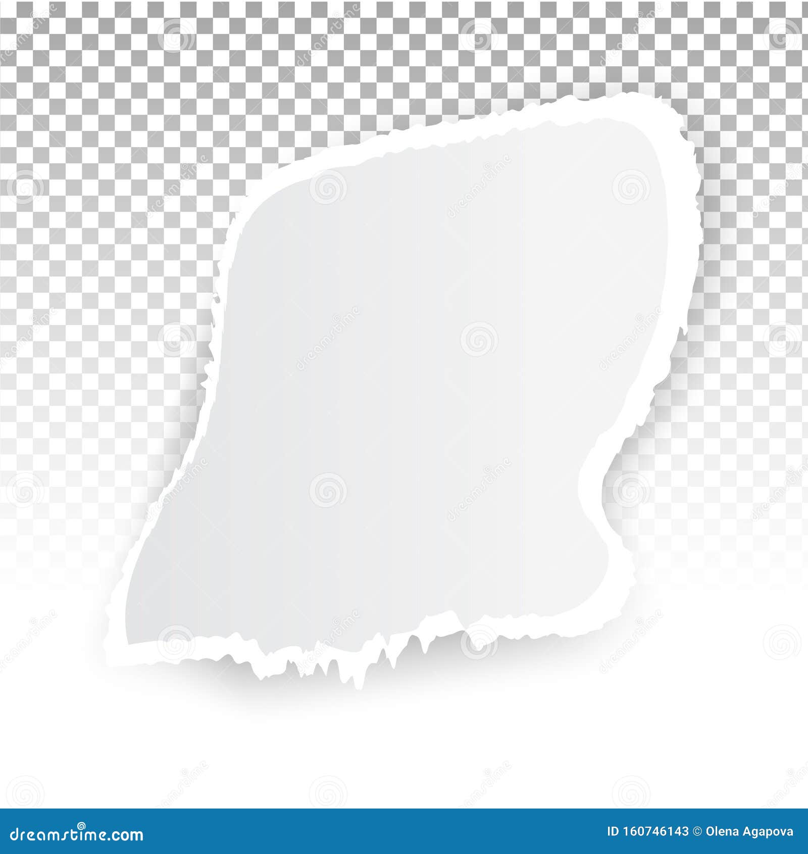 Torn Paper Holes. Hole in the Sheet of Paper on a Transparent Background for  and Print