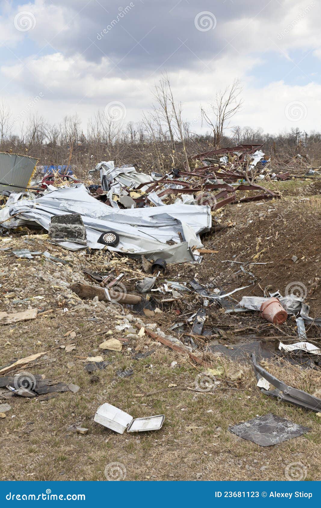 Tornado Aftermath in Henryville, Indiana Editorial Stock Photo Image