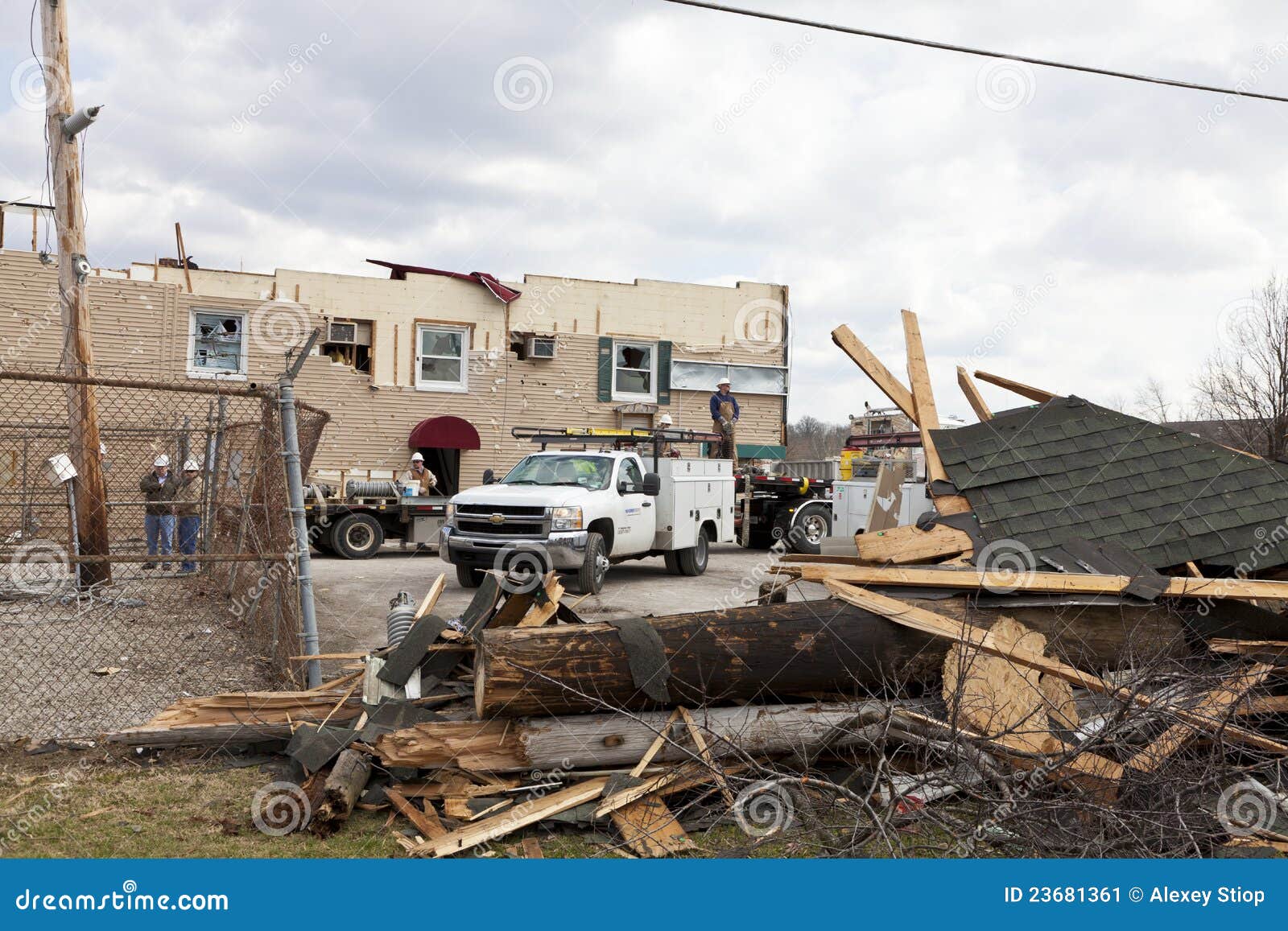 Tornado Aftermath in Henryville, Indiana Editorial Photo Image of