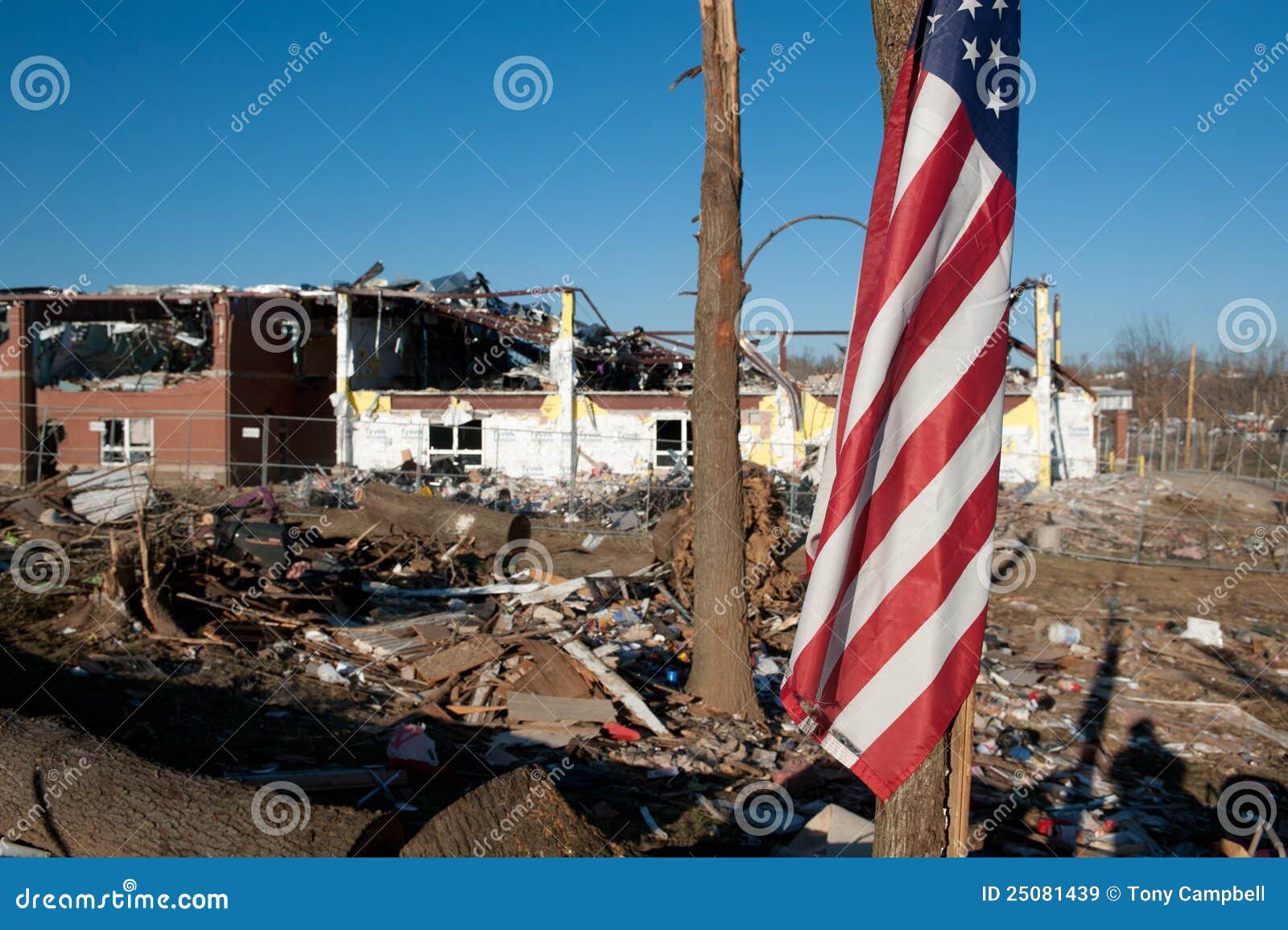 Tornado Damage in Henryville, Indiana Editorial Stock Image Image of