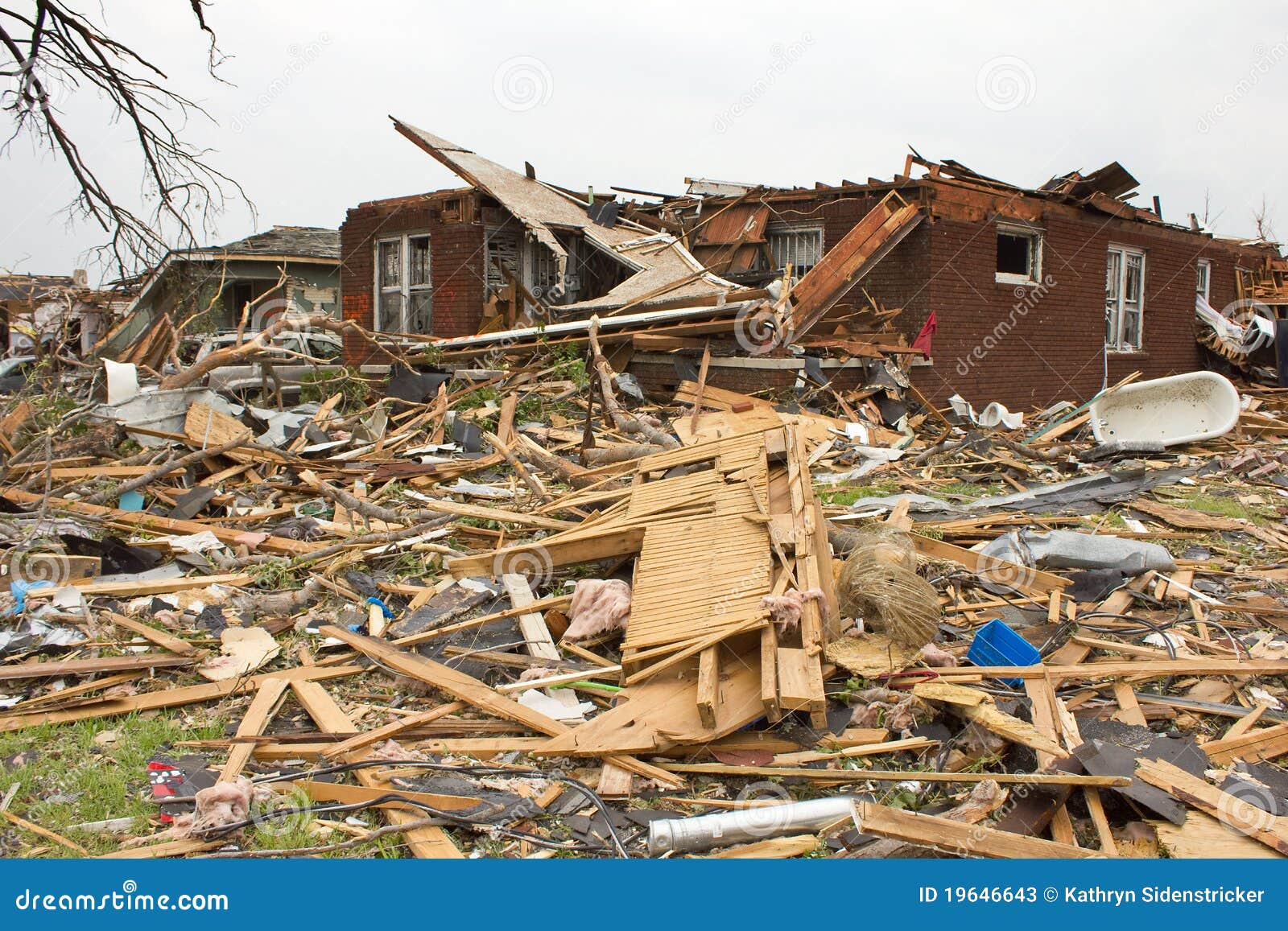 Tornado Damaged House Joplin Mo Stock Image Image of weather, joplin