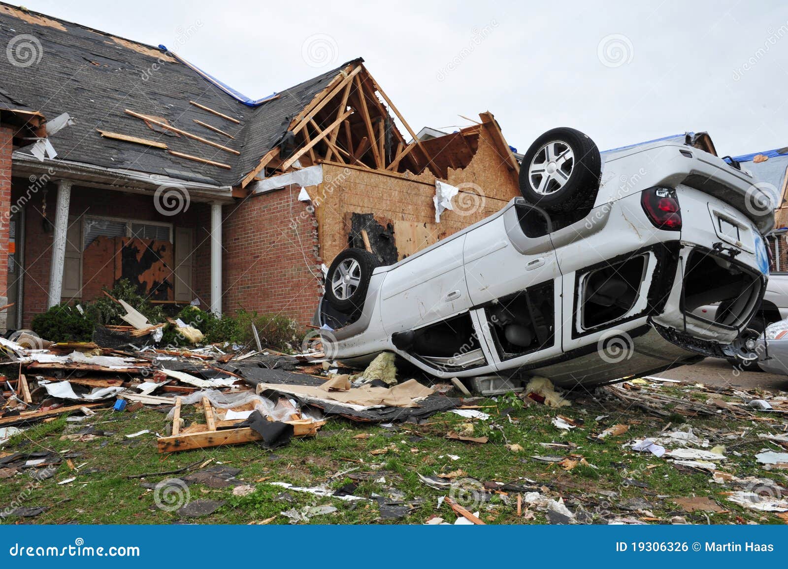 Tornado destruction stock photo. Image of broken, insurance 19306326