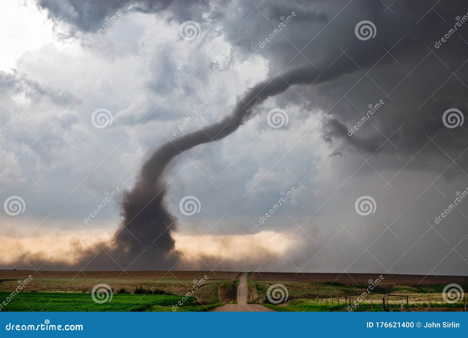 tornado during a severe weather outbreak