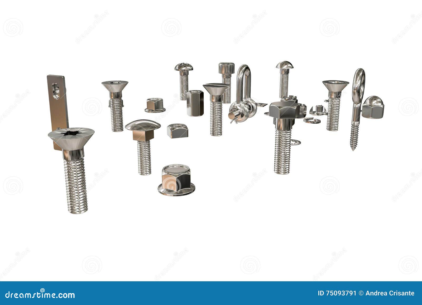 Tornillos y pernos stock de ilustración. Ilustración de equipo 75093791