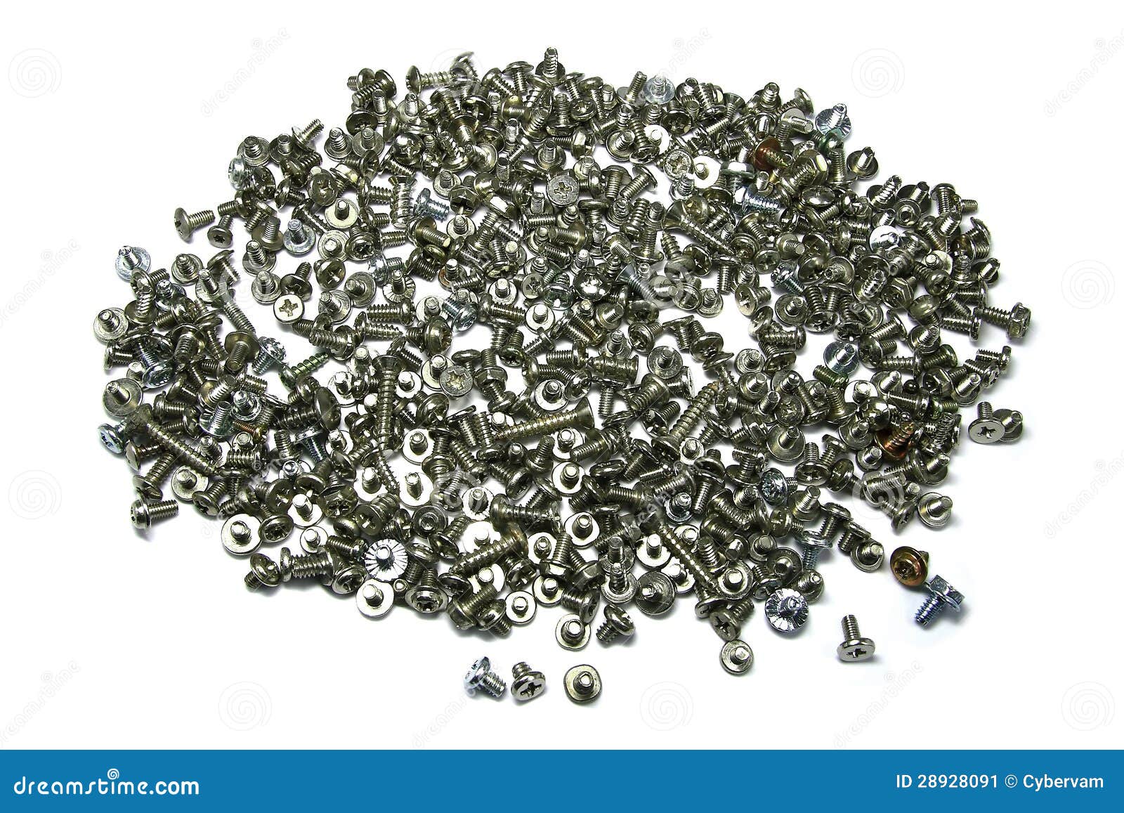 Tornillos Y Primer De Los Tornillos Imagen de archivo Imagen de