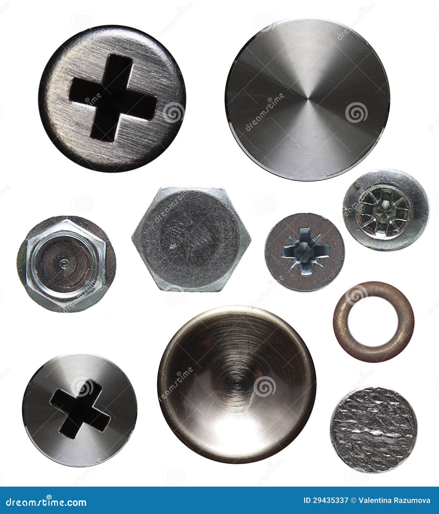 Tornillos Y Remaches Aislados Imagen de archivo Imagen de marco, empaquetado 29435337