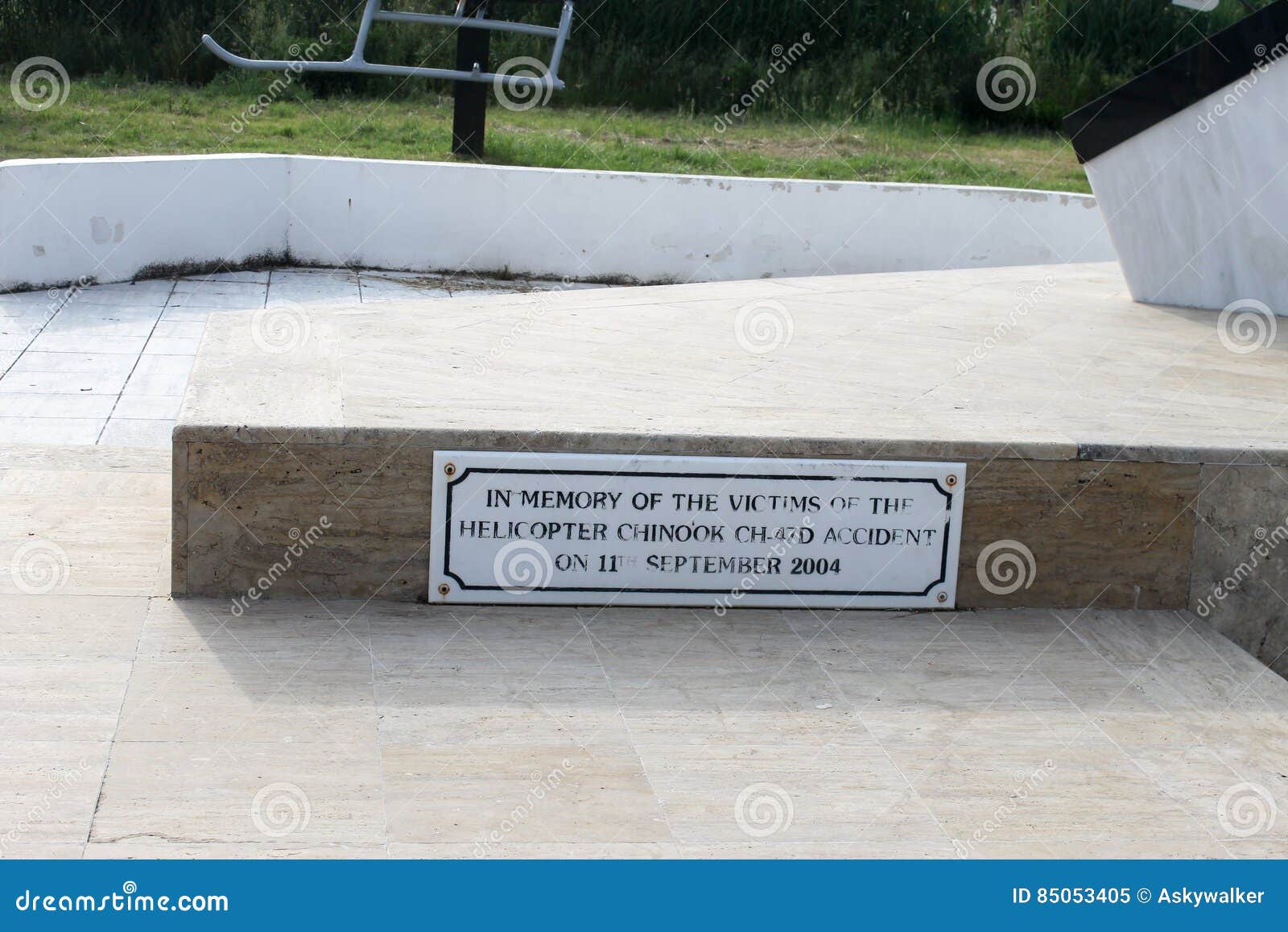 Toroni, Greece May 29 2015 in Memory of the Victims of Helicopter