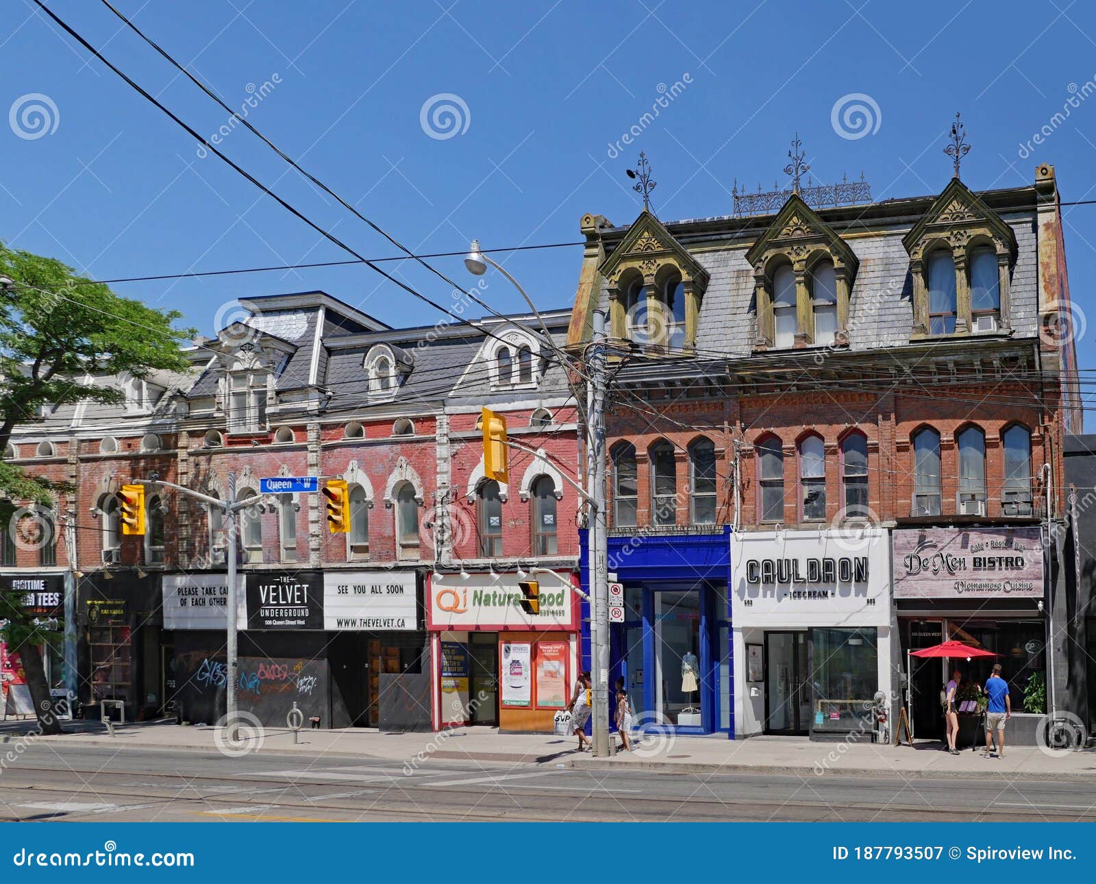Queen Street in Downtown Toronto Preserves the Ornate Facades of