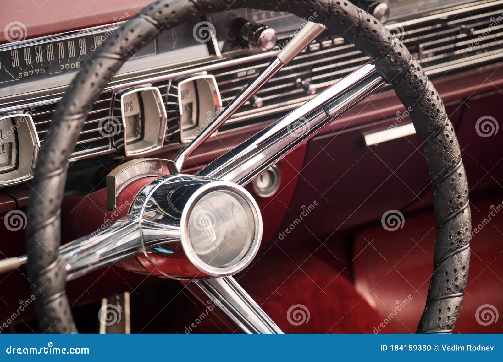 TORONTO, CANADA 08 18 2018 Steering Wheel with Logo on Horn Button