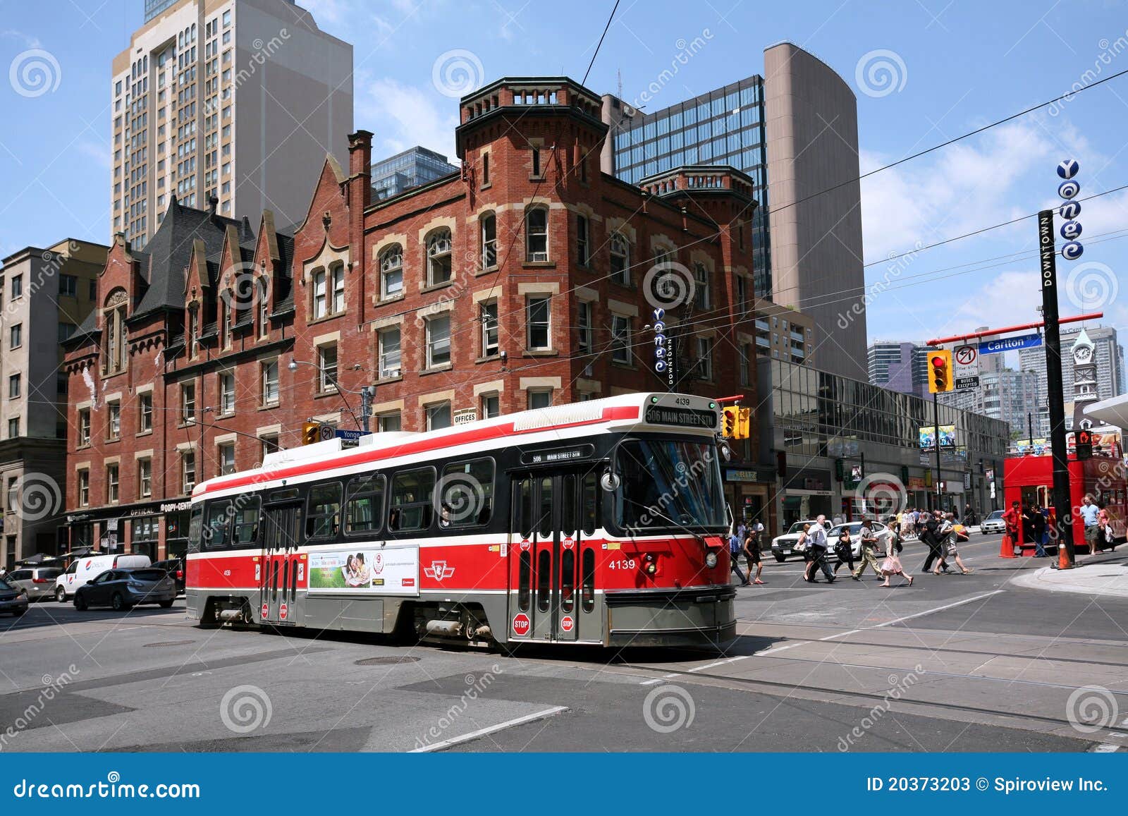 Toronto Streetcar Yonge Street Editorial Stock Photo Image Of