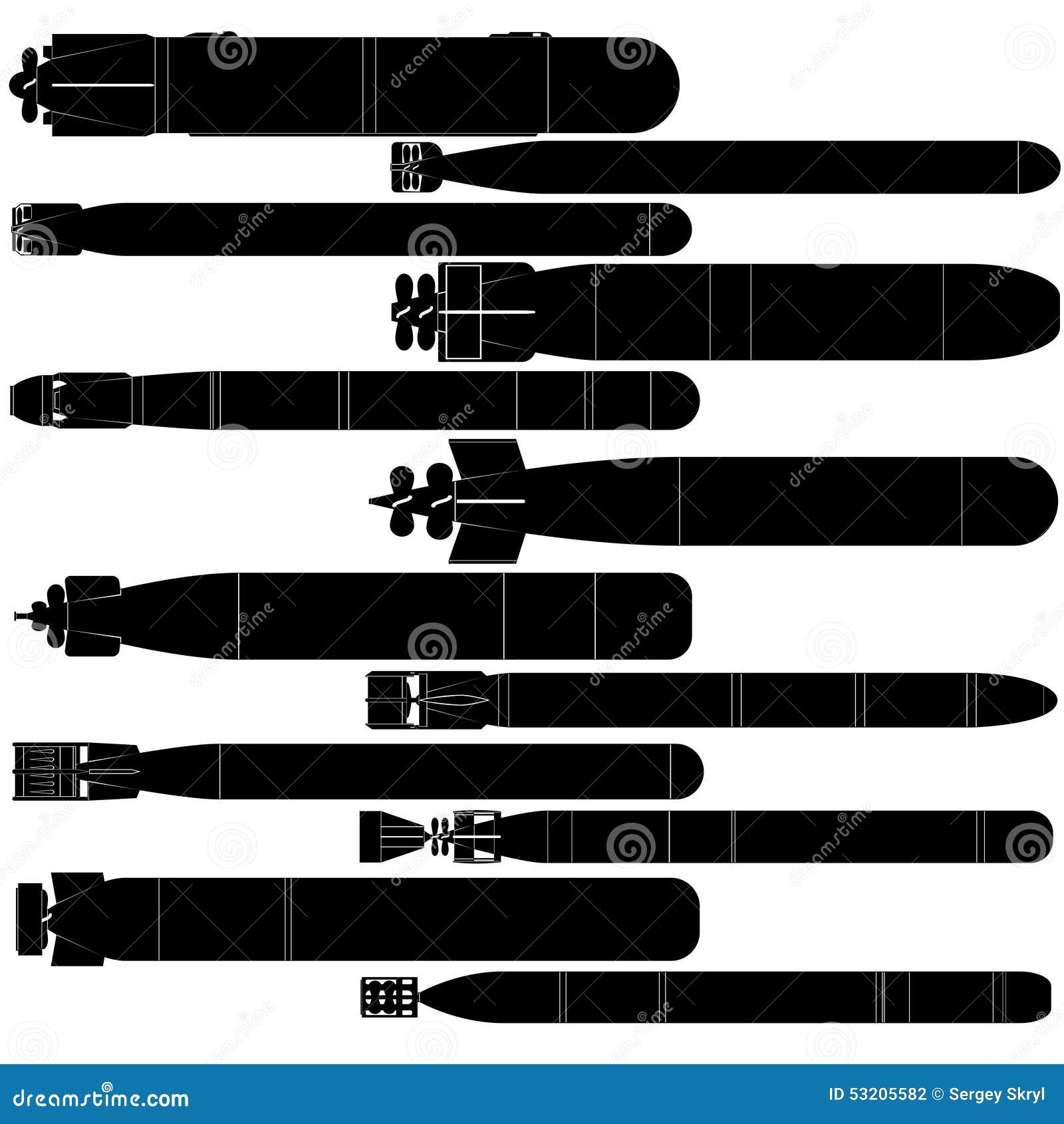 Torpedo stock vector. Image of dangerous, picture, torpedo - 53205582