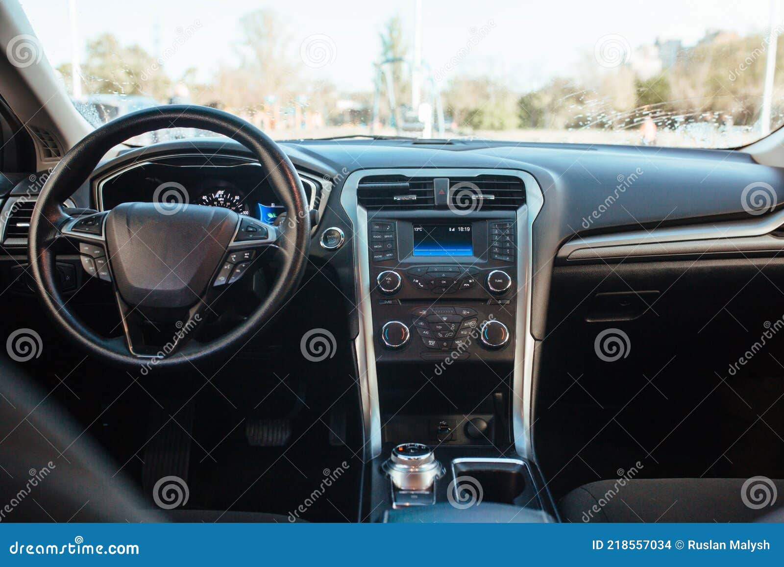 Panel de control de luz interior de coche de lujo
