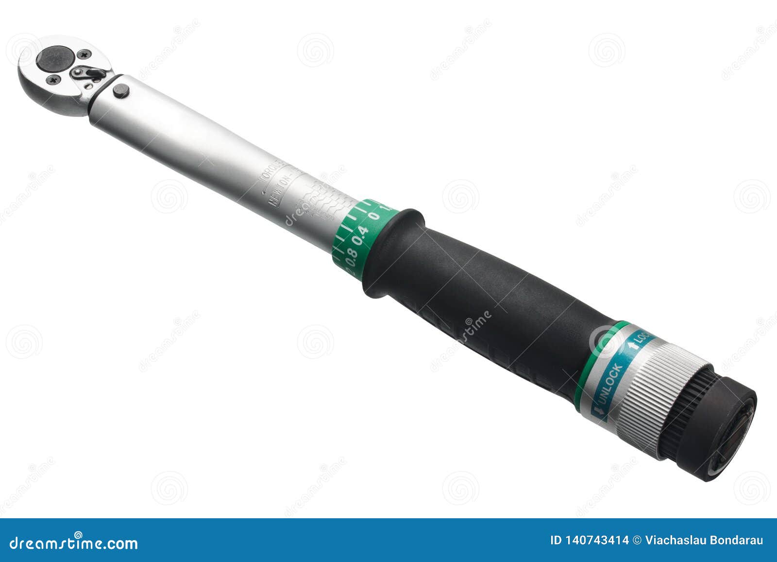 torque wrench on white background