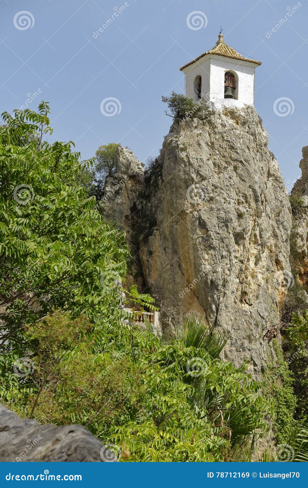 Torre De Bell No EL Castell De Guadalest Imagem de Stock Imagem de