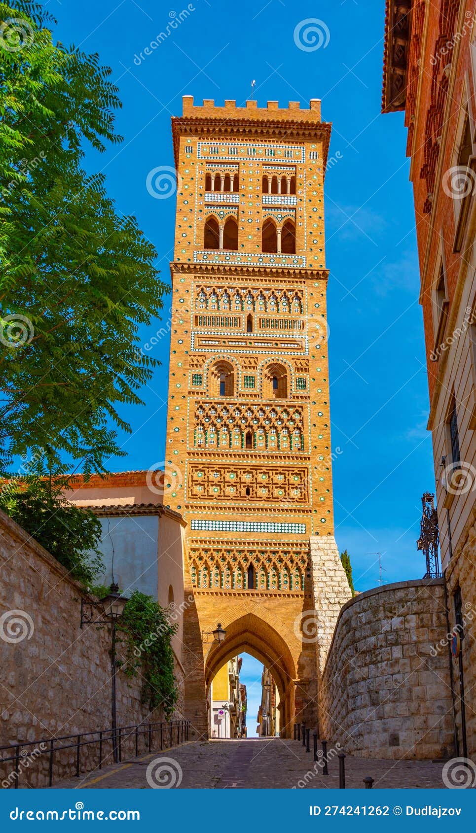 Torre De San Martin in Spanish Town Teruel Stock Photo Image of