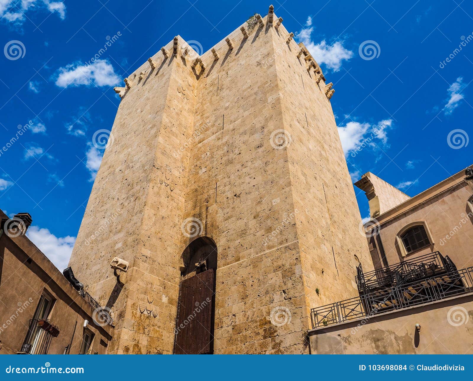 elephant tower in cagliari (hdr) (hdr)