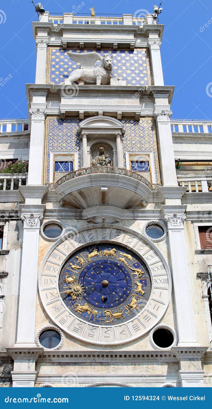 torre dell orologio or st marks clocktower, venice