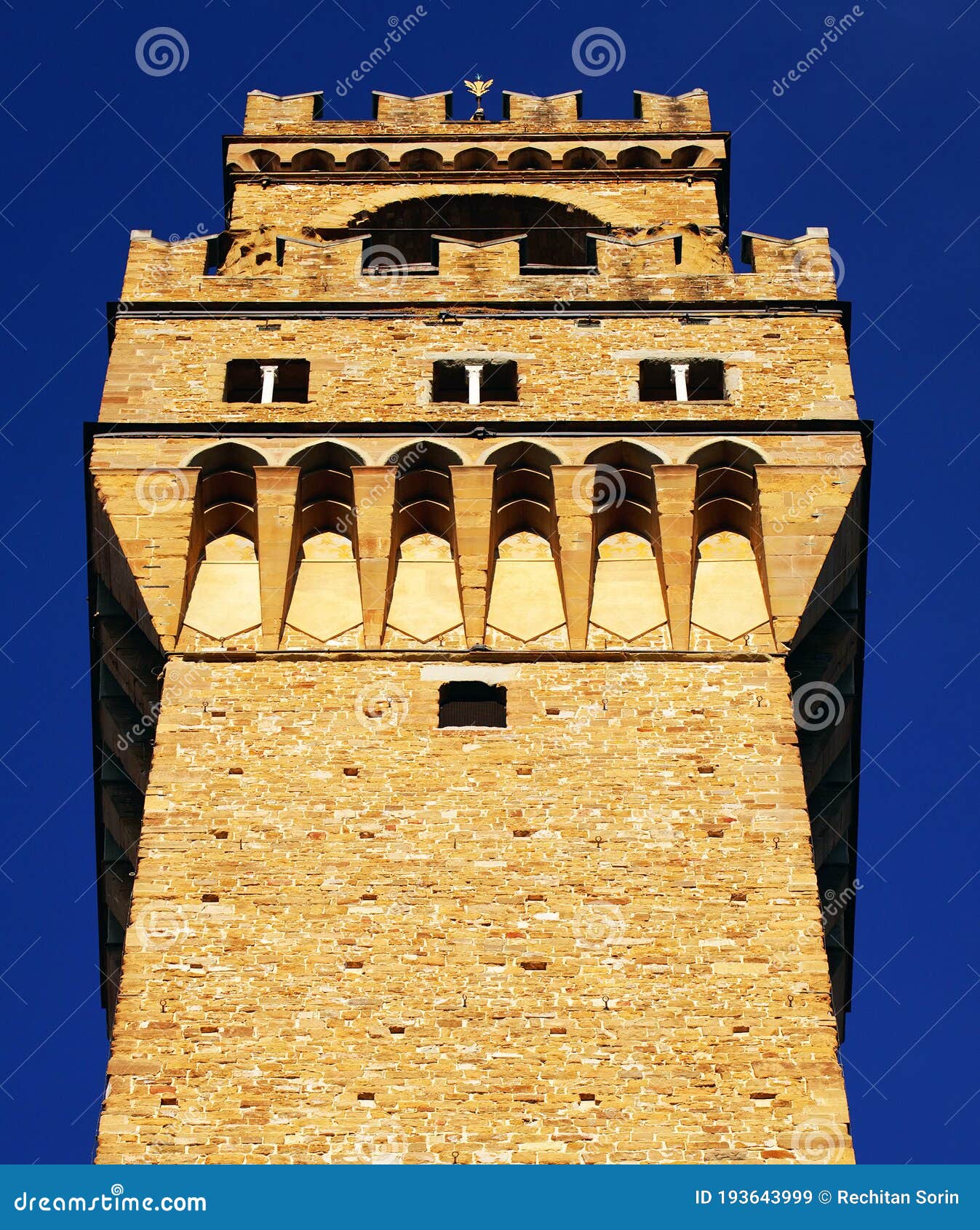 the tower of palazzo vechio, one of the s of florence.