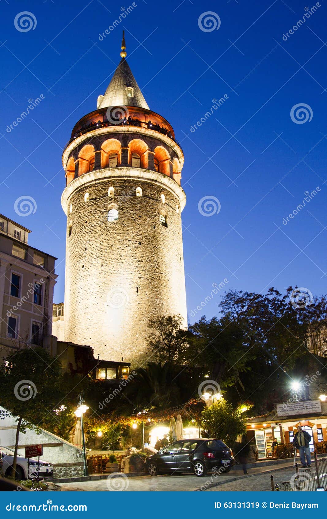 Torre di Galata, Costantinopoli. Costantinopoli, Turchia - 17 novembre 2015: La struttura è stata sviluppata durante 528 anni, è simboli importanti della città Nel 2013 era incluso sulla lista sperimentale del patrimonio mondiale