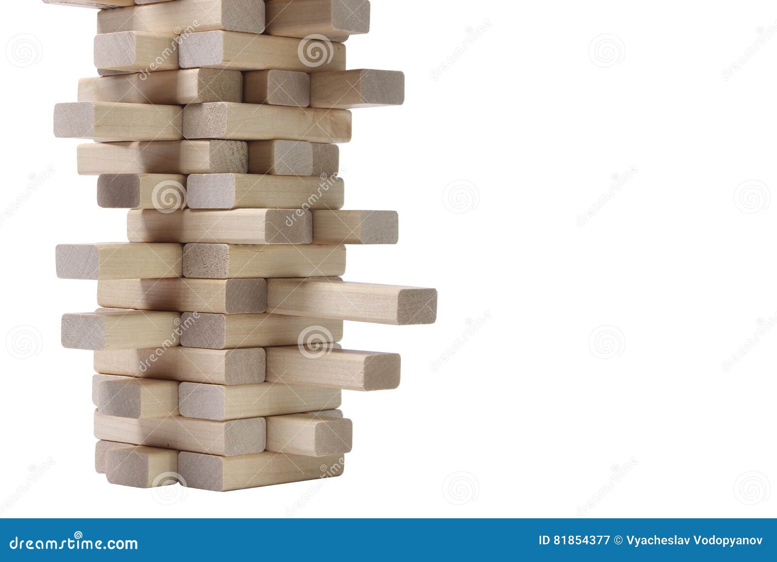 Torre Di Legno Di Jenga Del Gioco Su Un Fondo Bianco Immagine Stock -  Immagine di isolato, scelte: 81854377