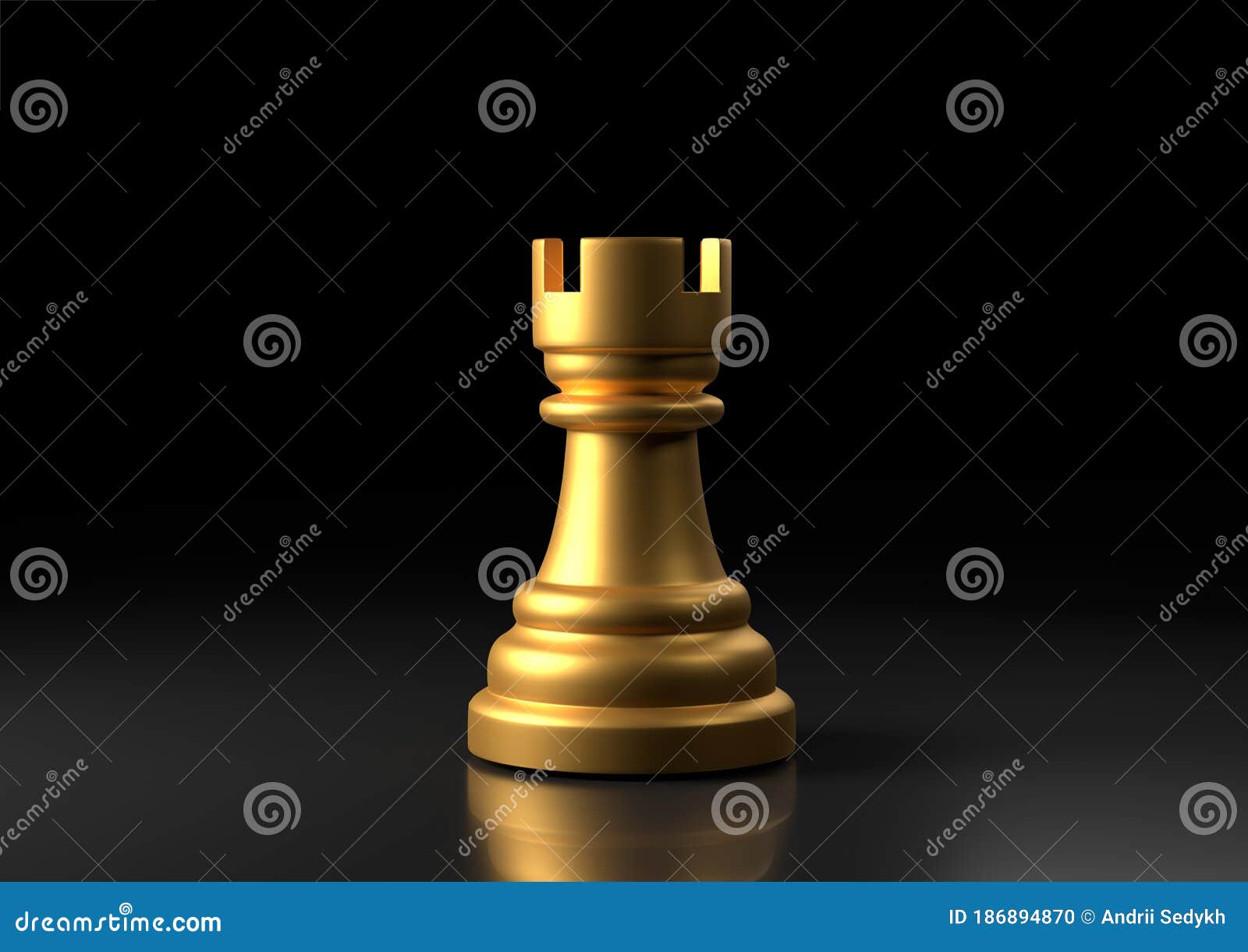 Peças De Xadrez Focadas Na Torre Dourada Imagem de Stock - Imagem de torre,  esportes: 226546249