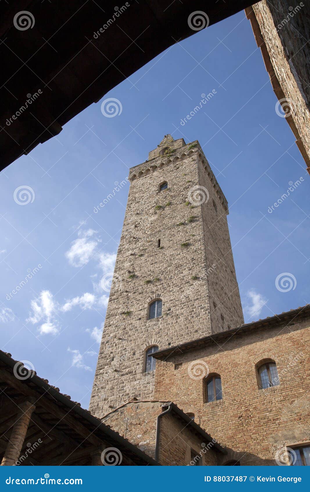 Torre Grossa Tower San Gimignano Tuscany Stock Image Image Of Building Torre 88037487