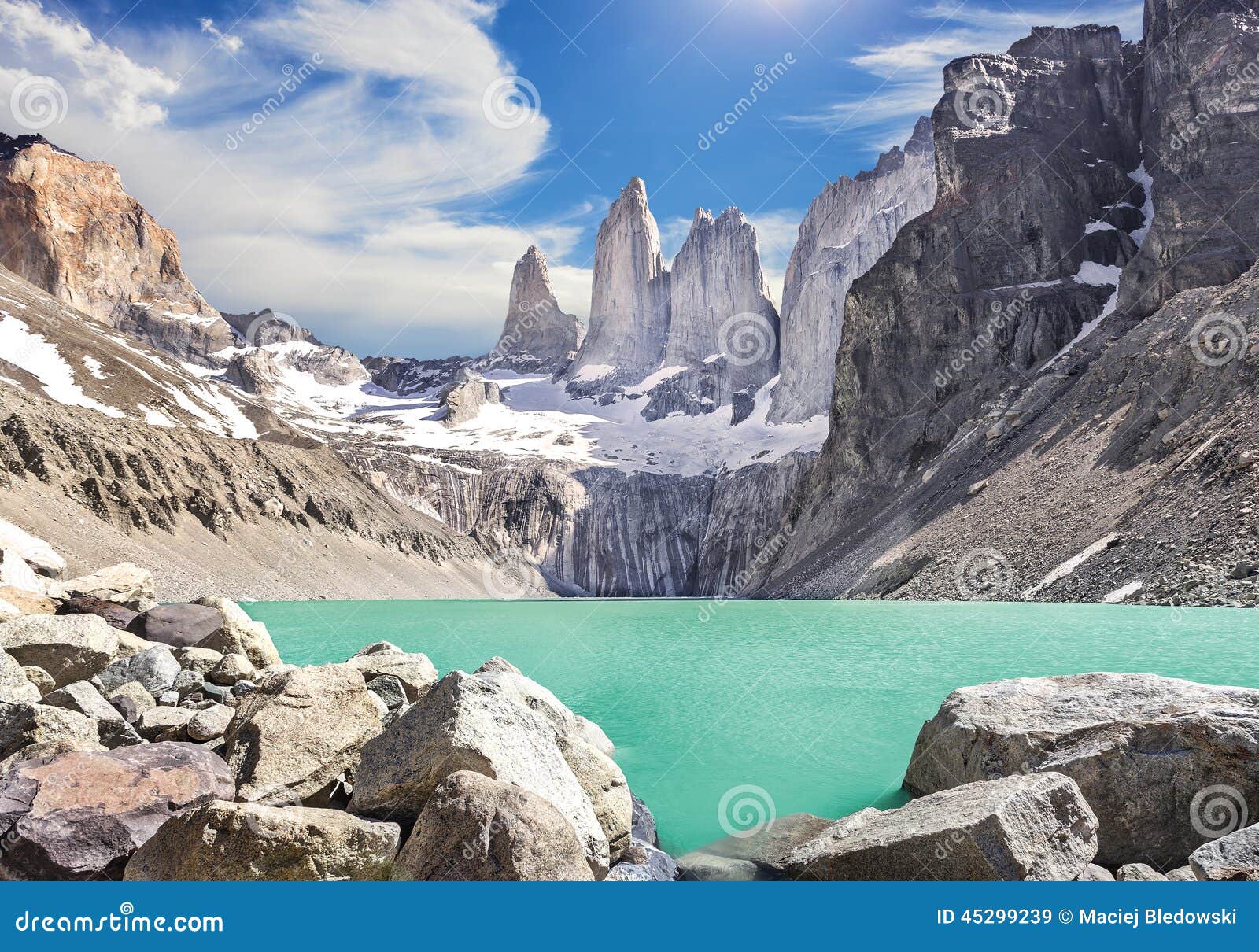 torres del paine mountains, patagonia, chile