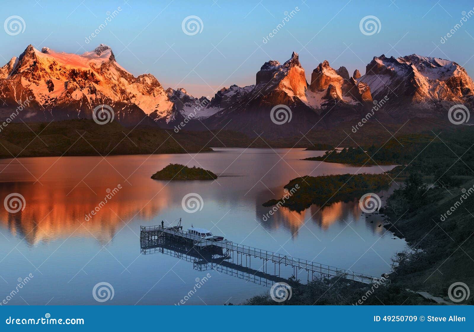torres del paine national park in patagonia in southern chile