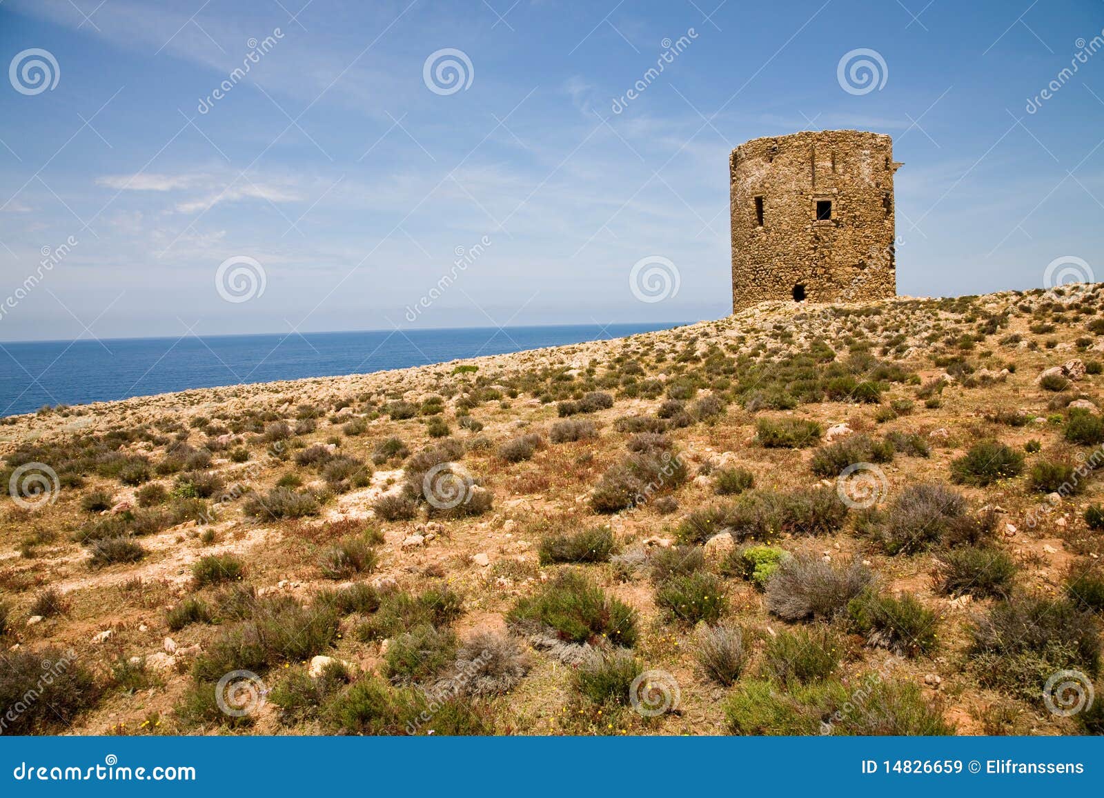 Torretta Della Vigilanza Sardegna Italia Immagine Stock Immagine Di Rovine Storico