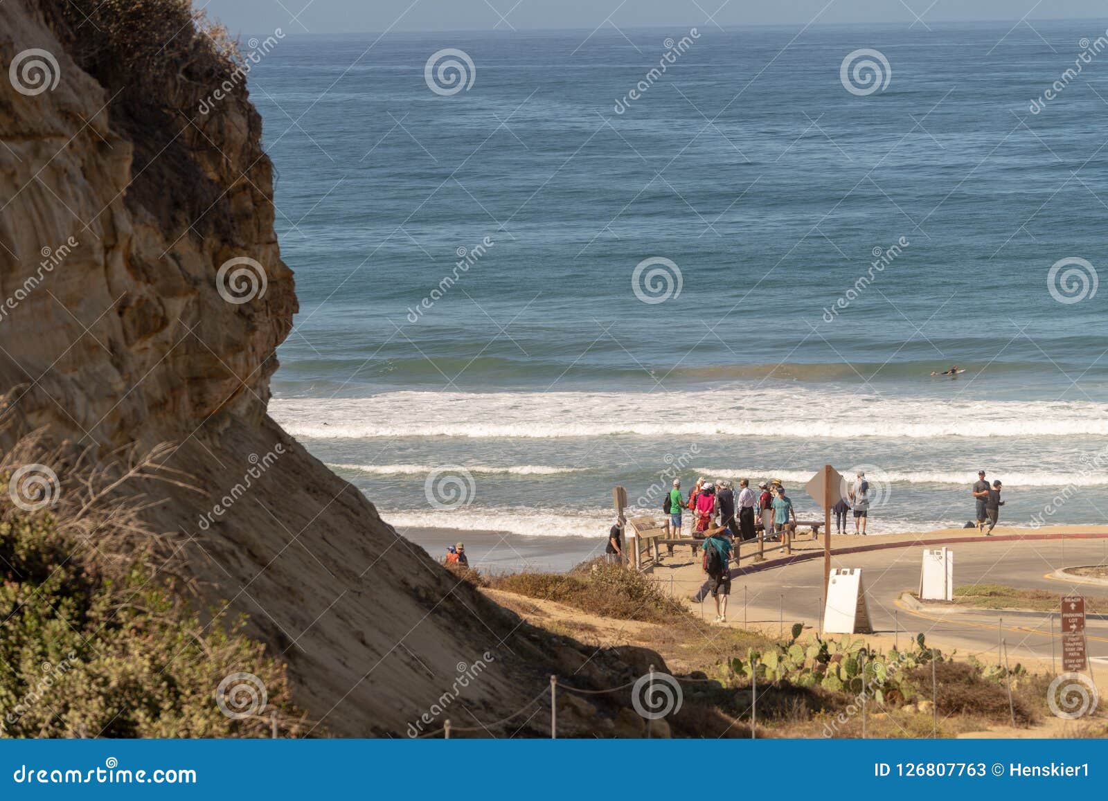 Torrey Pines State Beach Near La Jolla, California Editorial Stock ...