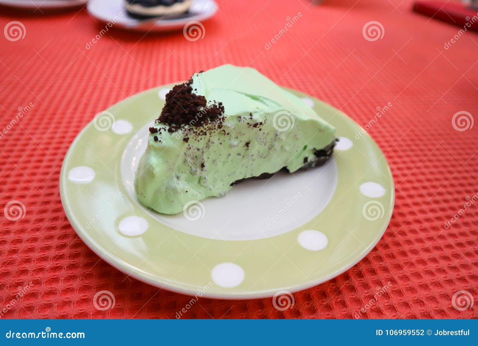 Torta De Chocolate De La Menta O Torta De La Hierbabuena Foto de