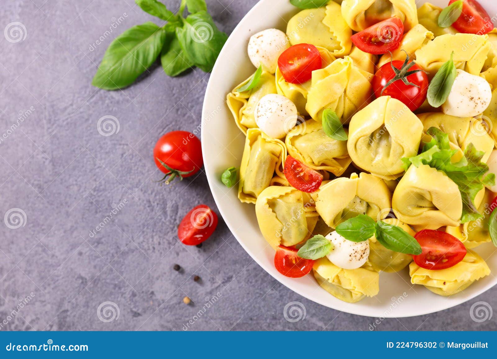 Tortellini with mozzarella stock photo. Image of meal - 224796302 Tortellini with mozzarella stock photo. Image of meal - 224796302