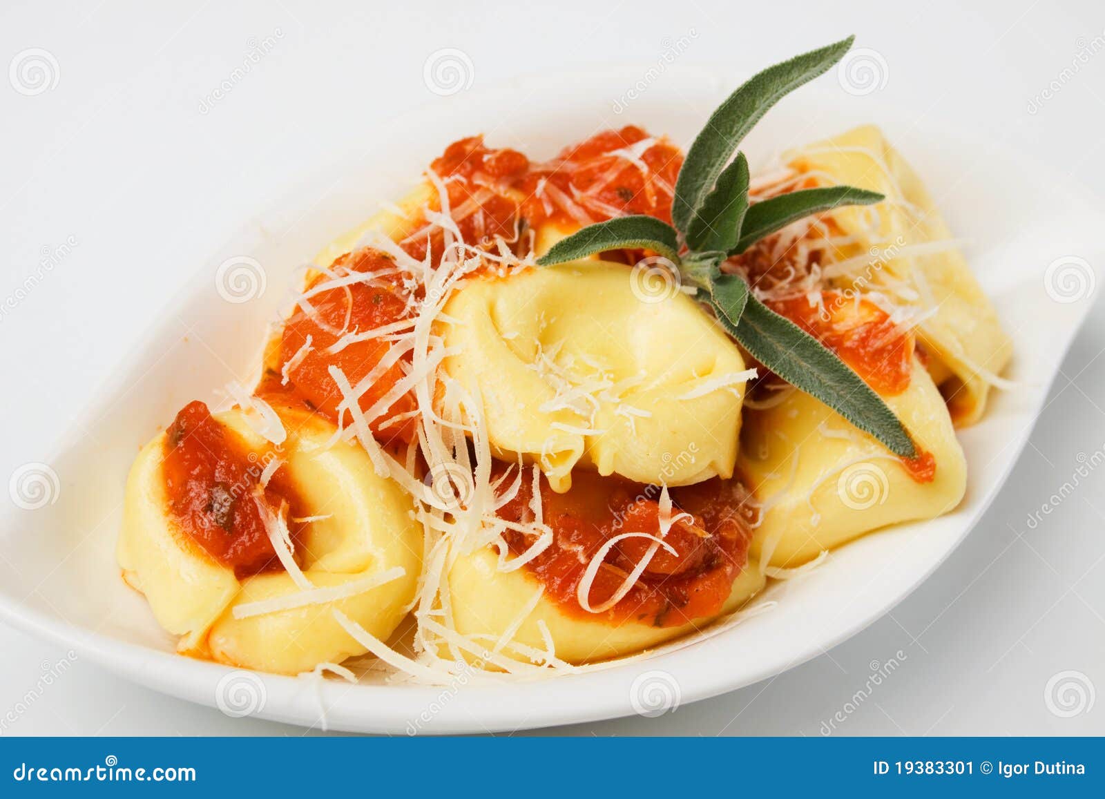 Tortellini Pasta with Tomato Sauce Stock Image Image of tortellini