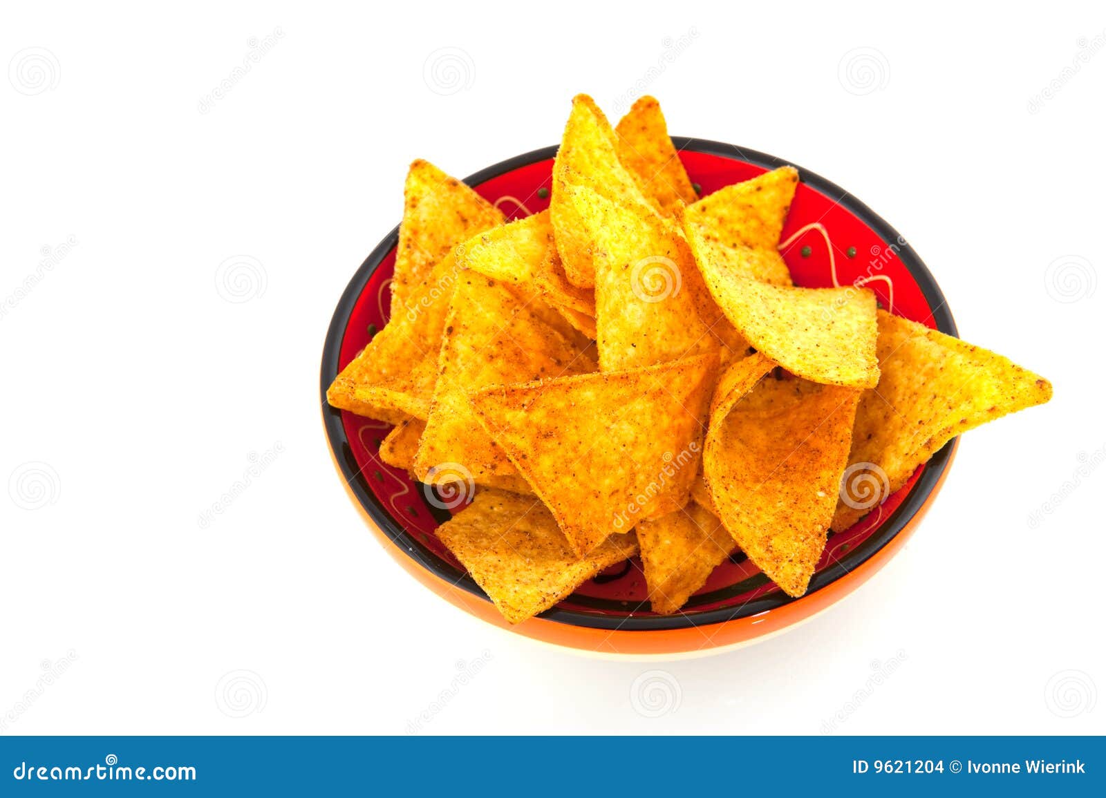 Tortilla chips stock photo. Image of crockery, isolated 9621204