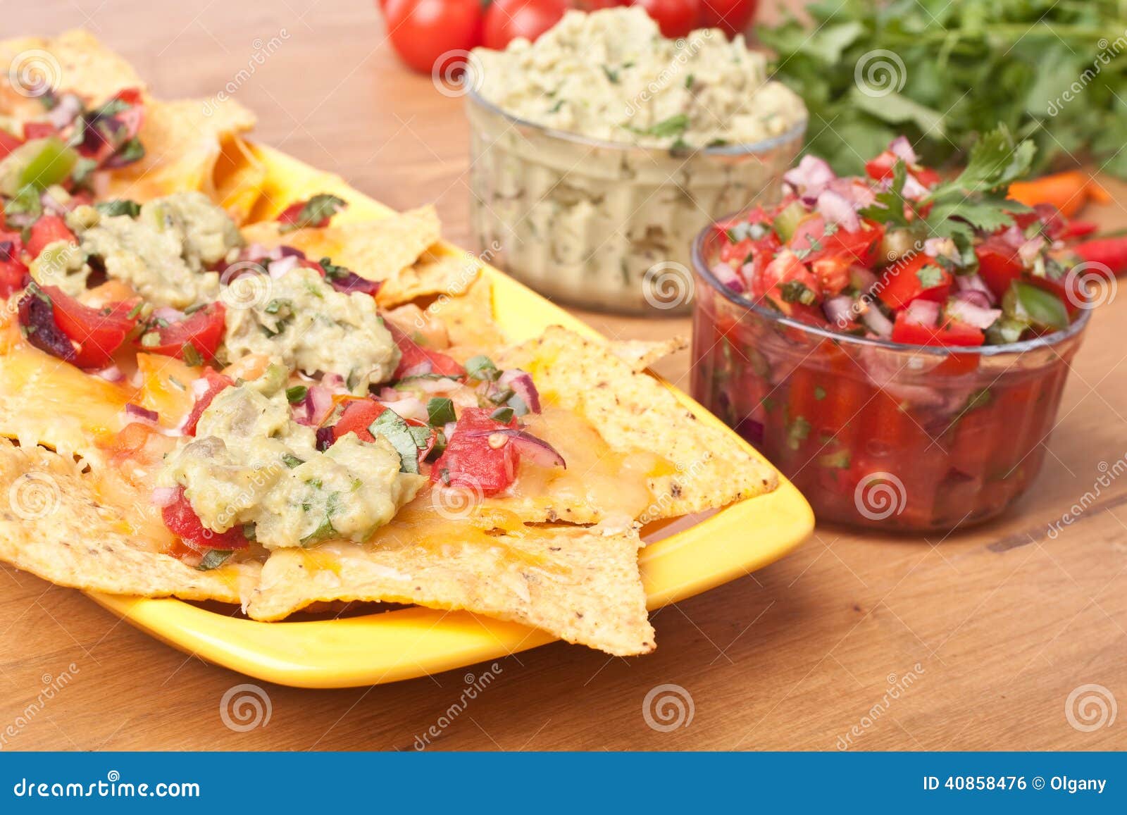 Tortilla Chips with Melted Cheddar Stock Photo Image of antipasti