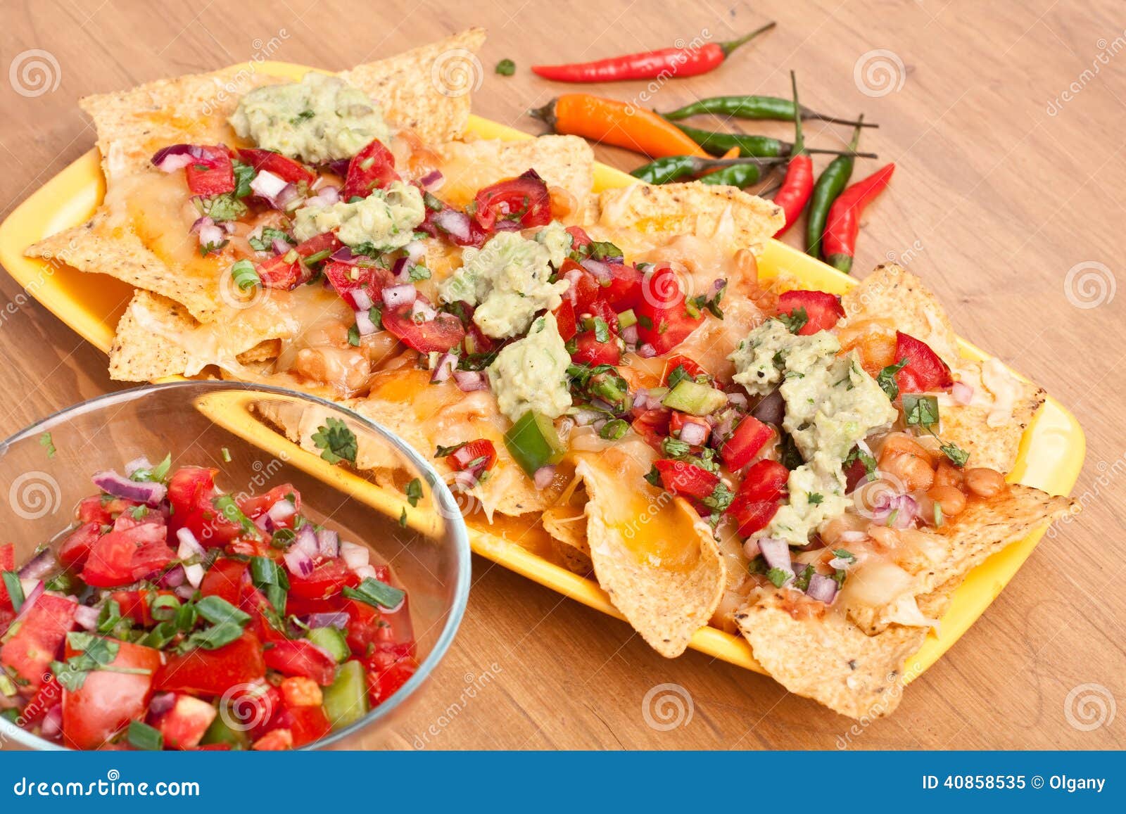 Tortilla Chips with Melted Cheddar Stock Image Image of munchies