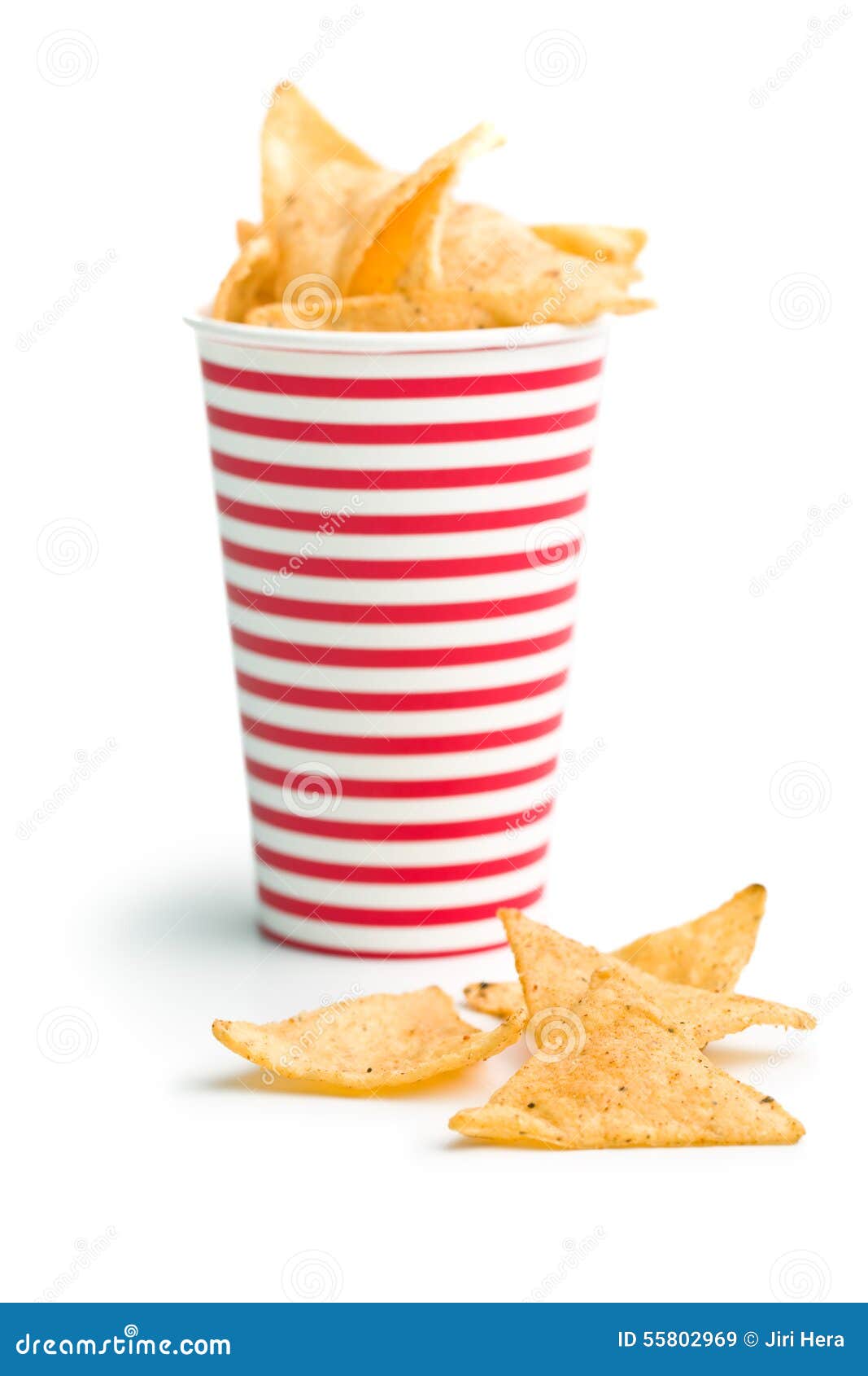 Tortilla Chips in Paper Cup Stock Image Image of crunchy, chip 55802969