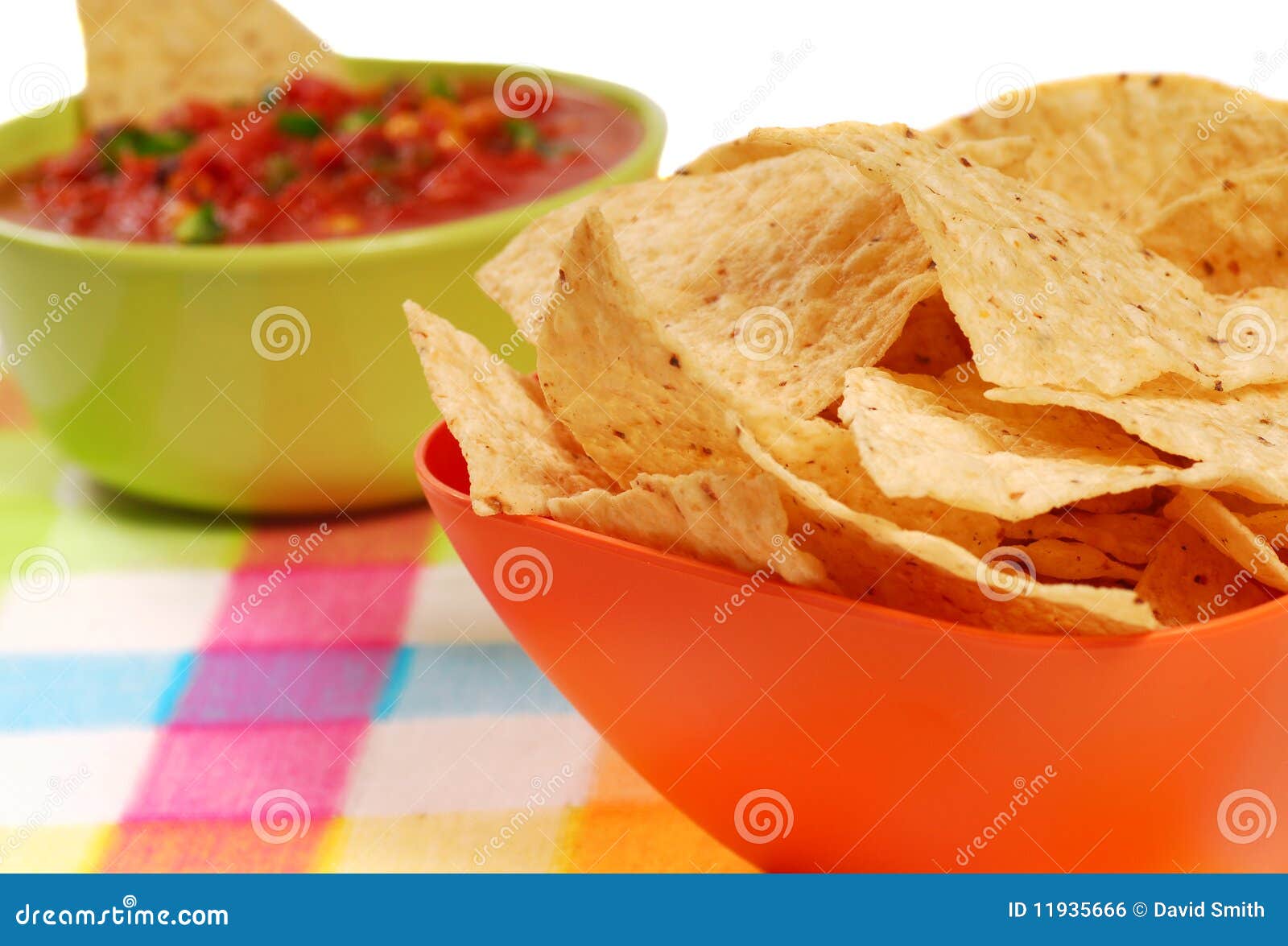Tortilla chips and salsa stock photo. Image of cultural - 11935666