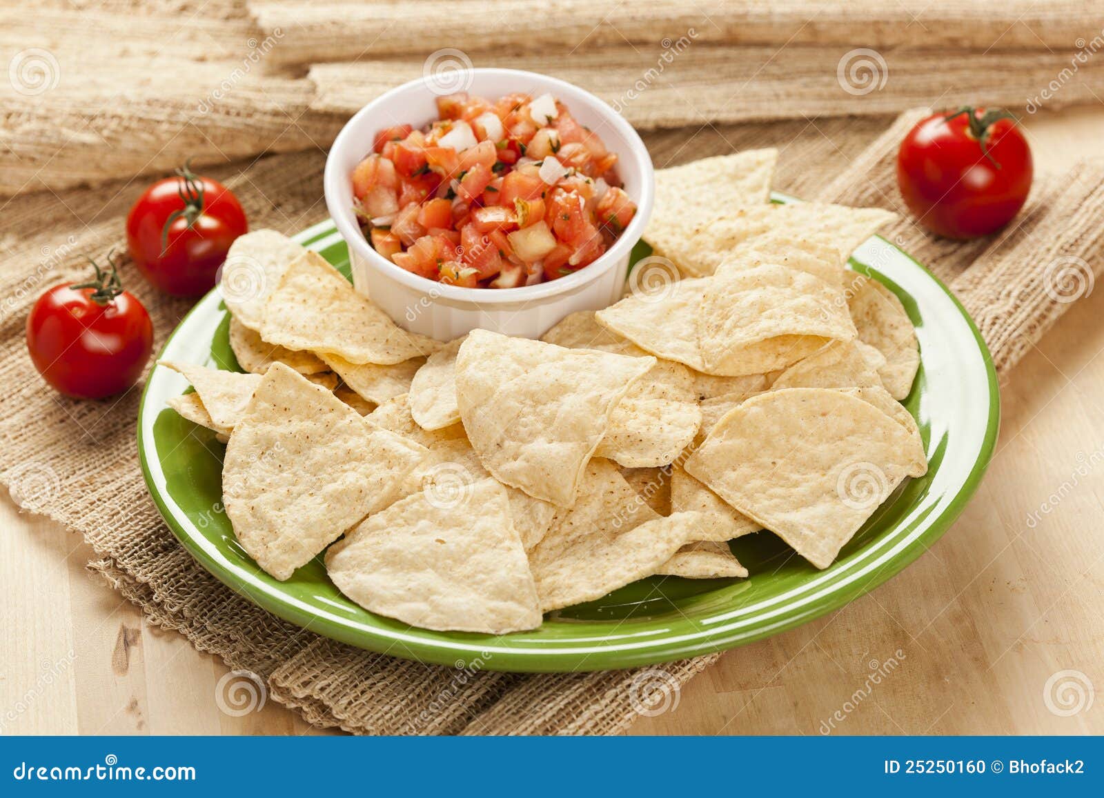 Tortilla Chips and Salsa stock photo. Image of salty - 25250160