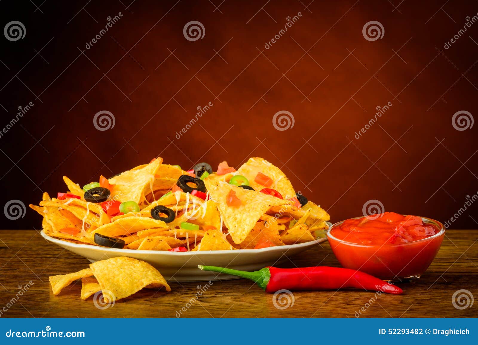 TortillaChips Und Salsabad Stockfoto Bild von salsa, paprika 52293482