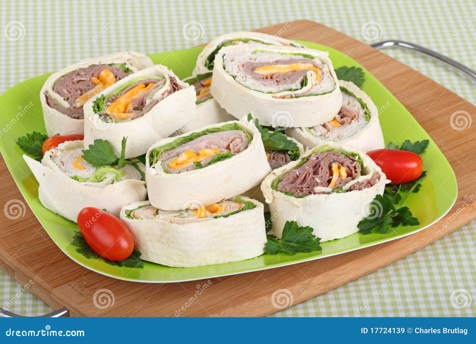Tortilla Meat Wraps stock image. Image of cuisine, tomato 17724139