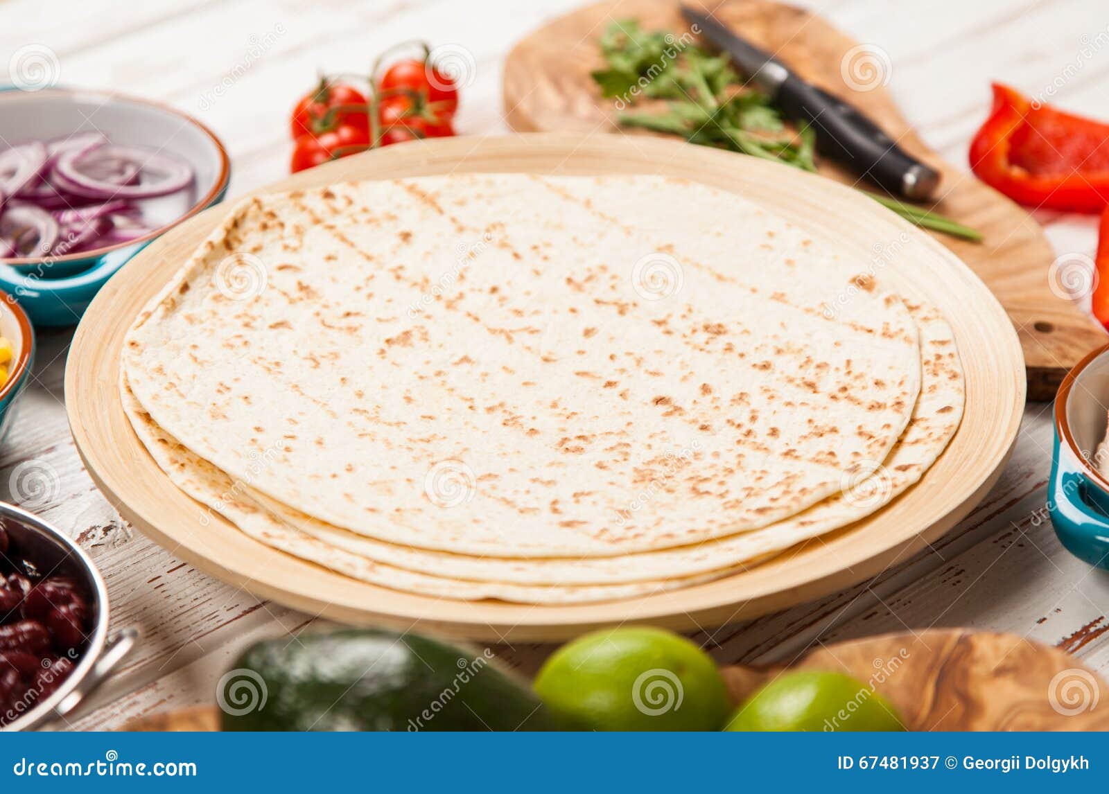 Tortilla with a Mix of Ingredients Stock Image Image of cuisine, fillet 67481937